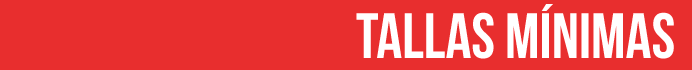 Tallas minimas